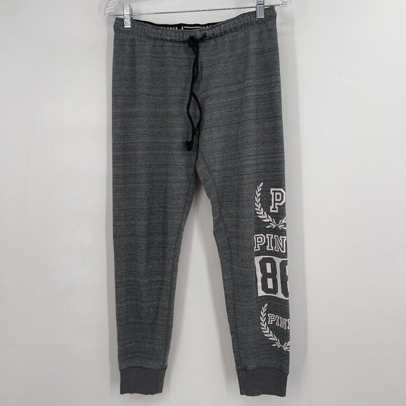 Victoria’s Secret PINK Gray Jogger Sweatpants Size M - Picture 1 of 9